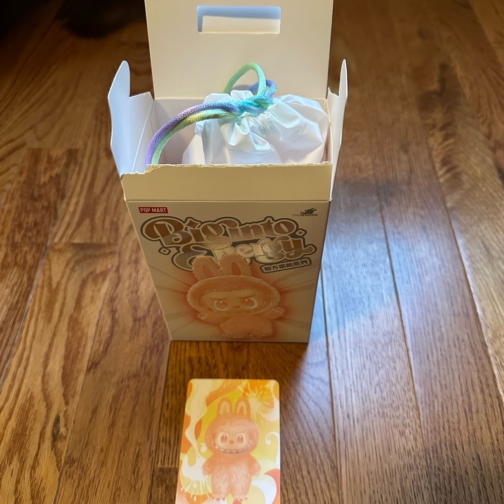 Authentic New Packaging! Open Cardboard Only - Big Into Energy Happiness Labubu